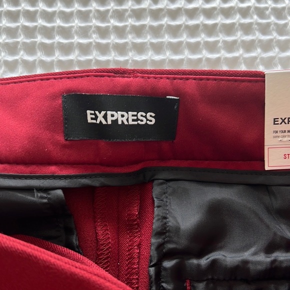 Express columnist pant. Deep red. Size 00S. NWT. - Picture 5 of 5